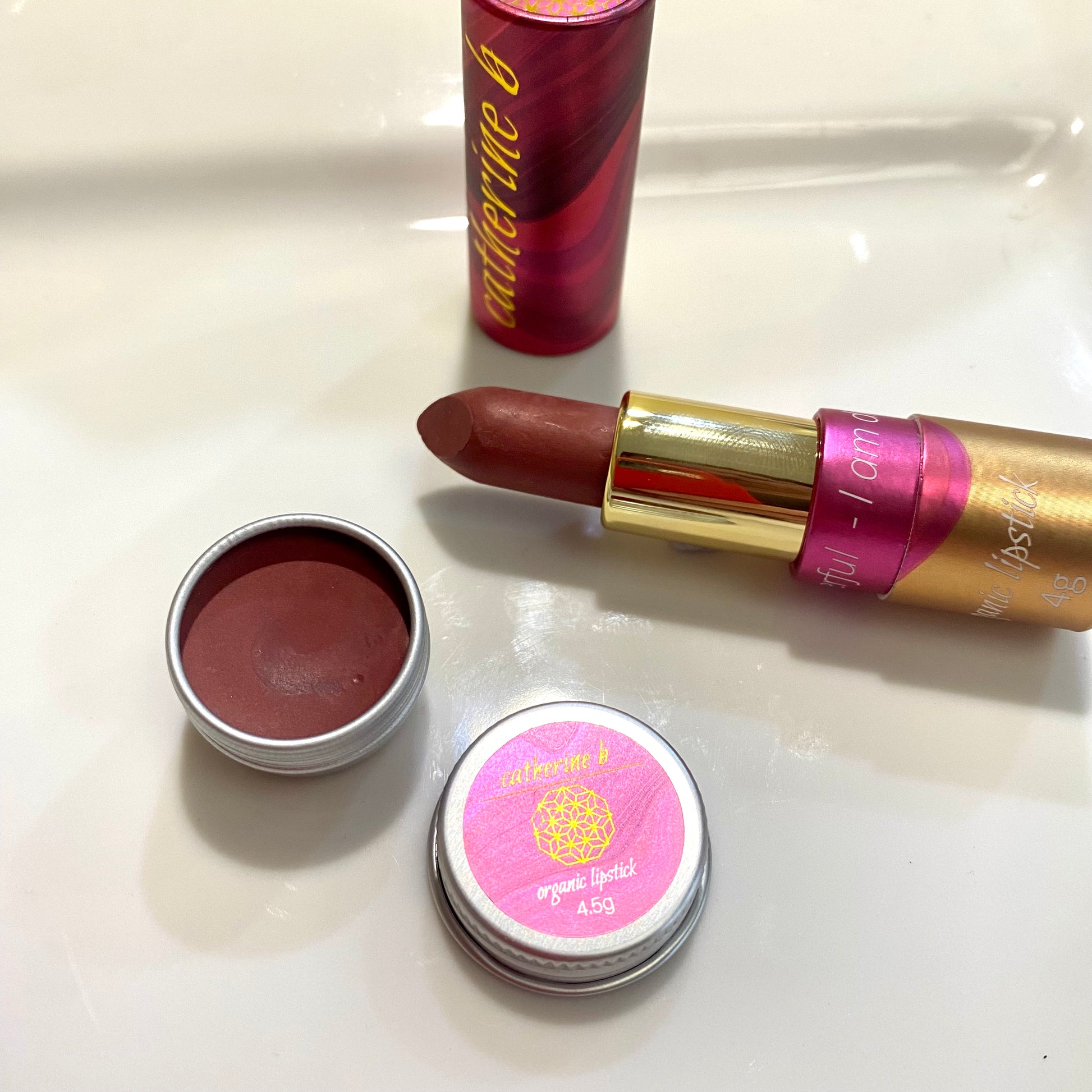 Serenity - Bronze Pink Dark Neutral Organic Long Lasting Lipstick
