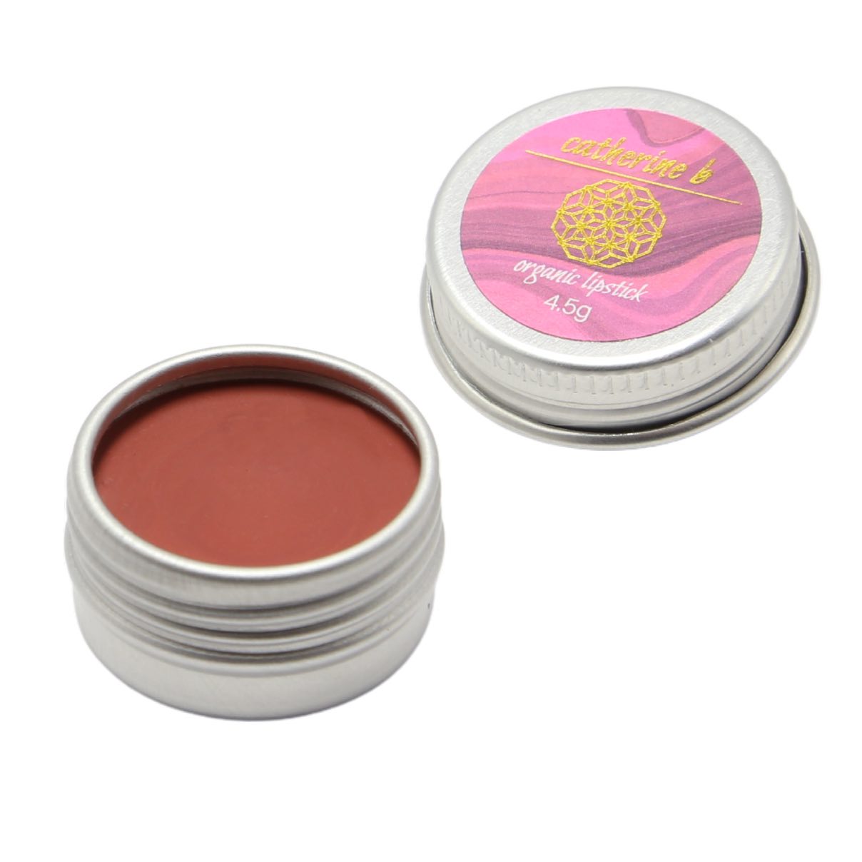 Captivate - Deep Nude Brown Plumb Orange Undertone Organic Lipstick 4.5g tin