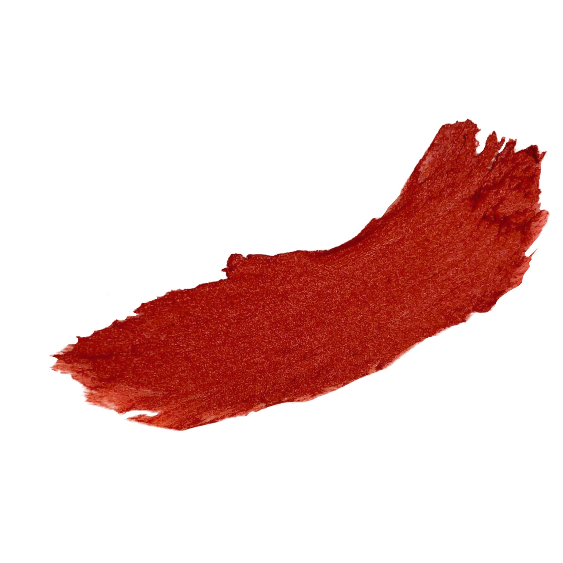Coral orange blush eyeshadow swatch on a white background