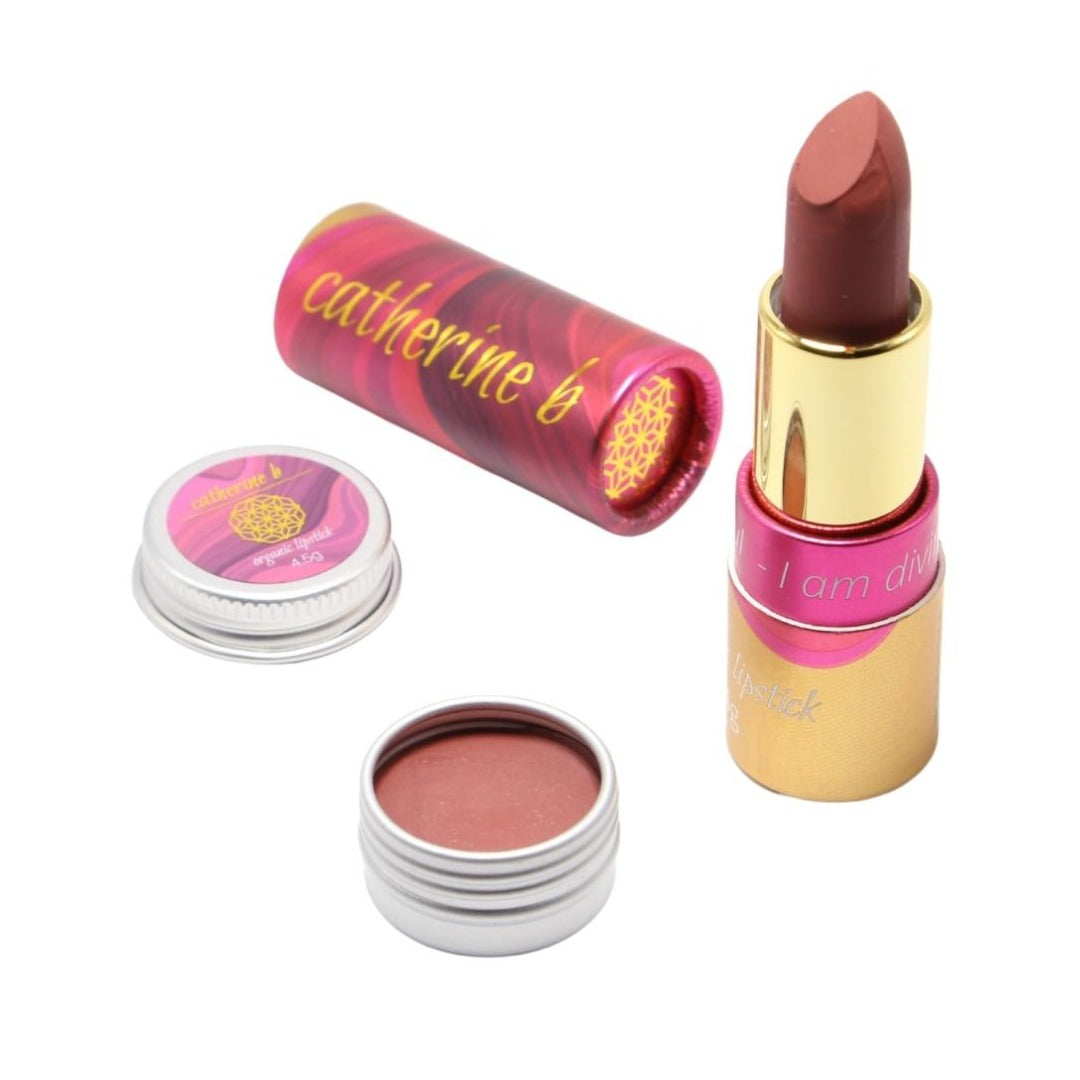 Mystic - Dark Rich Neutral Purple Brown Long Lasting Organic Lipstick
