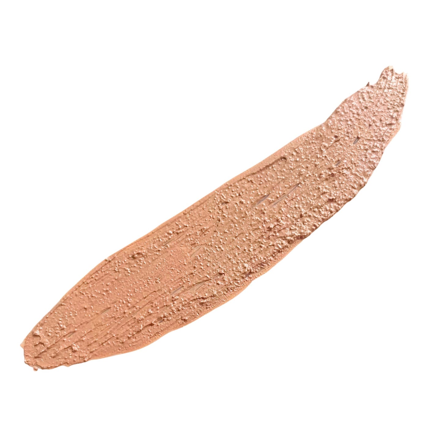 White background with a smear of radiant pink undertone light foundation