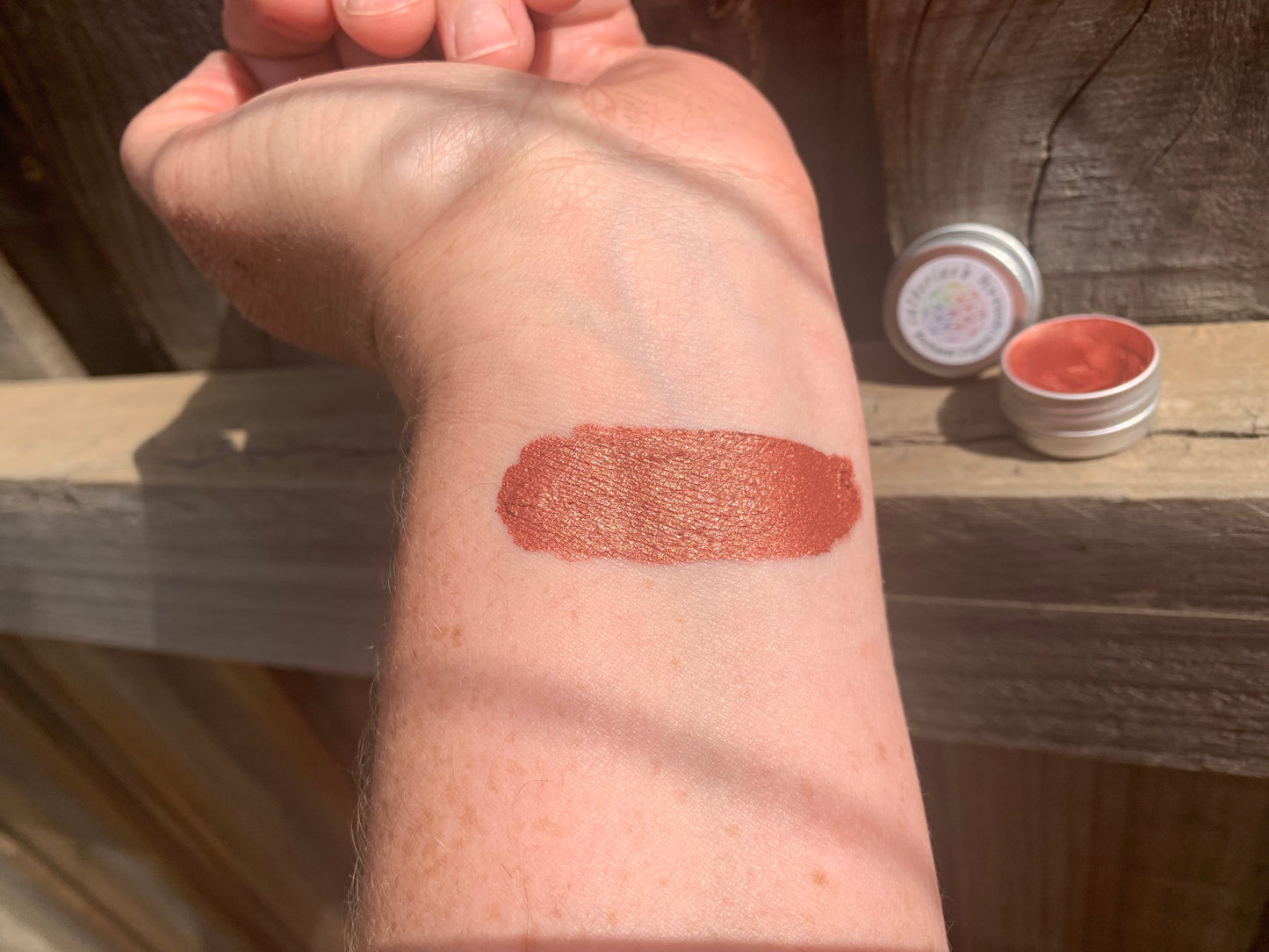 Enchant - Shimmery Soft Bronze Orange Long Lasting Organic Lipstick