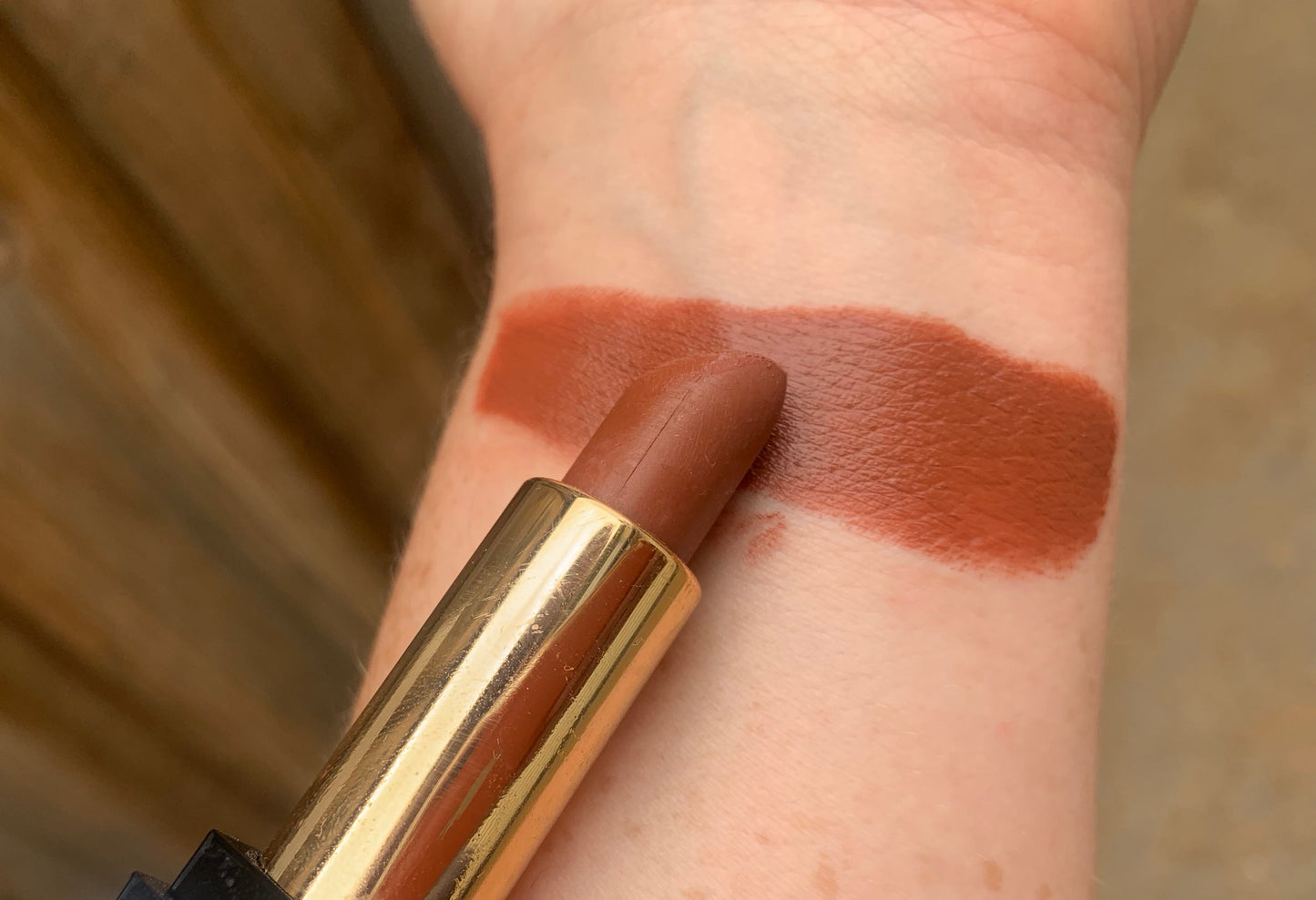 Mallee Dawn - Orange Brown Dark Terracotta Organic Long Lasting Lipstick