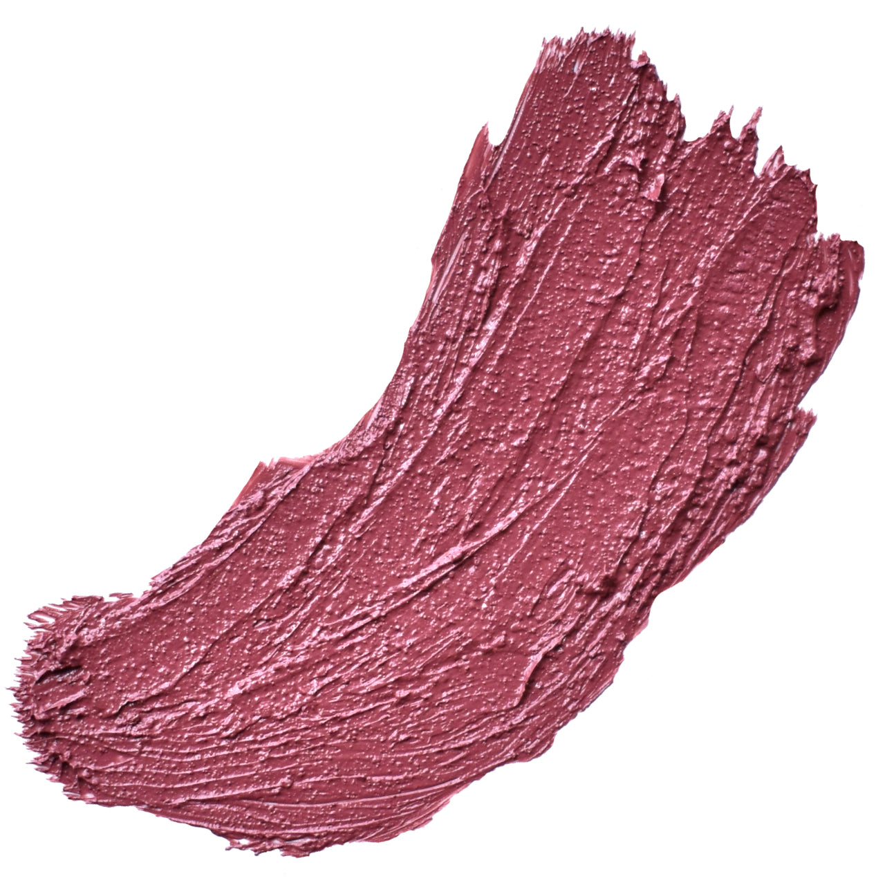plumb brown nude lipstick swatch on a white background