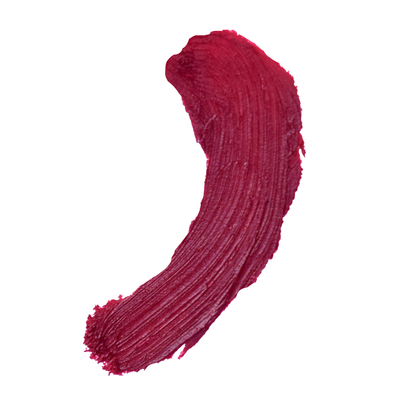 Tango - Dark Rich Raspberry Red Pink Organic Long Lasting Lipstick swatch on white background