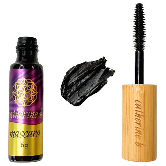 Organic Volumising Mascara that last all day, doesn't smudge and safe for sensitive eyes.