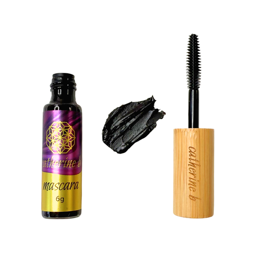 Organic Volumising Mascara that last all day, doesn't smudge and safe for sensitive eyes.