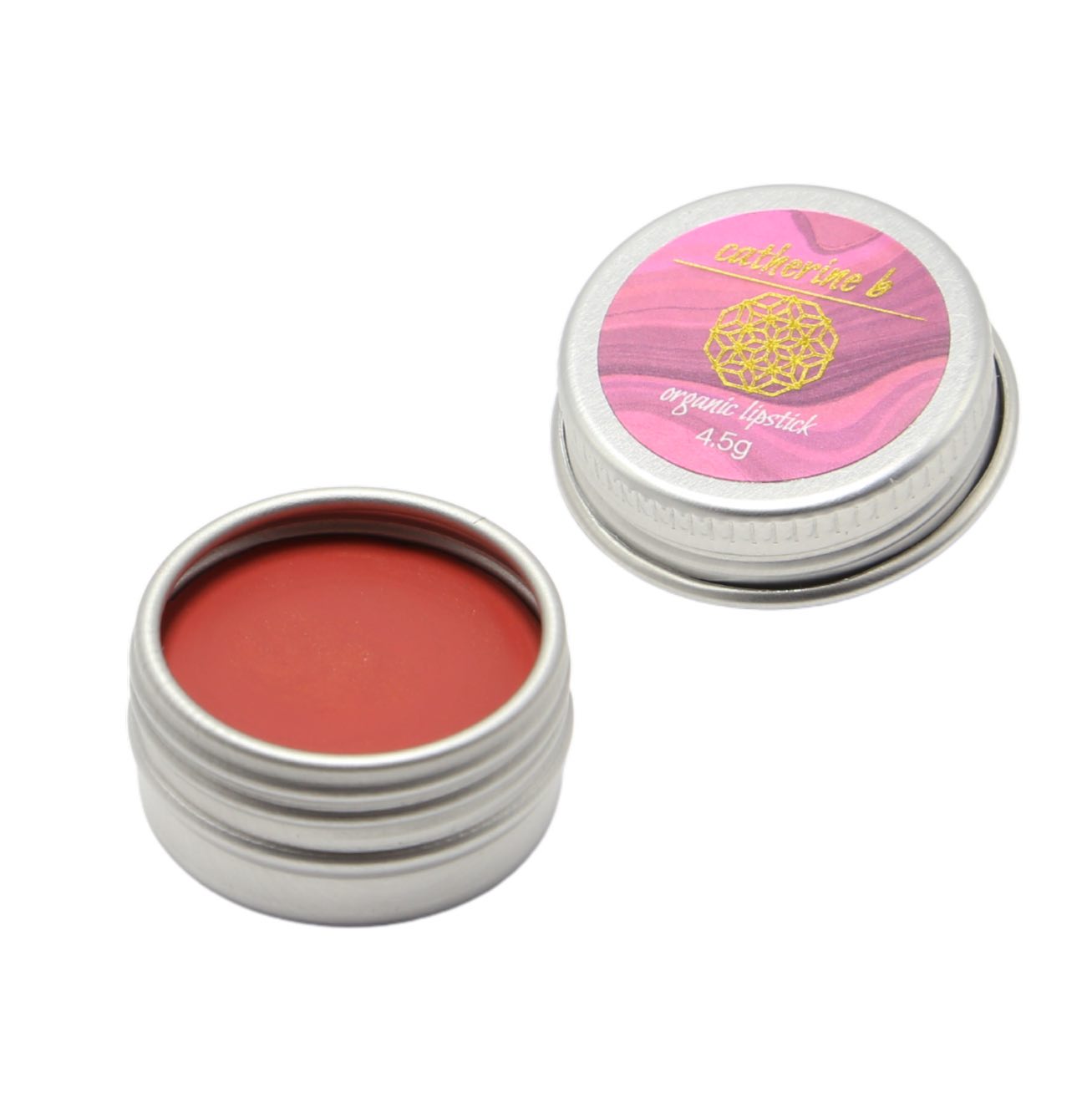 Dusk - Warm Dusky Orange Pink Organic Lipstick 4.5g tin