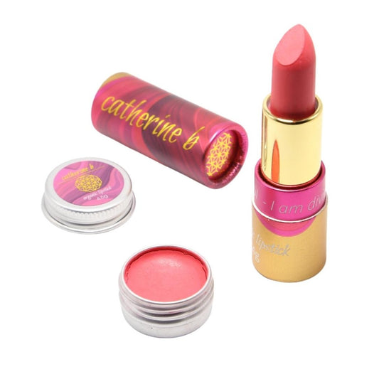 Panache - Vibrant Neon Pink Peach Organic Long Lasting Lipstick