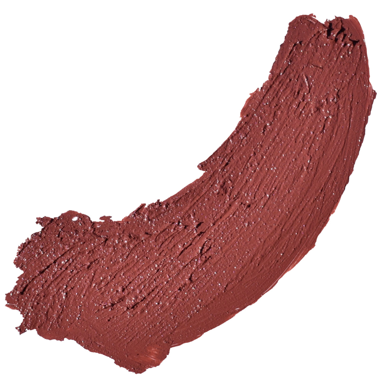 Cordovan - Rich Red Brown Organic Lipstick swatch on white background