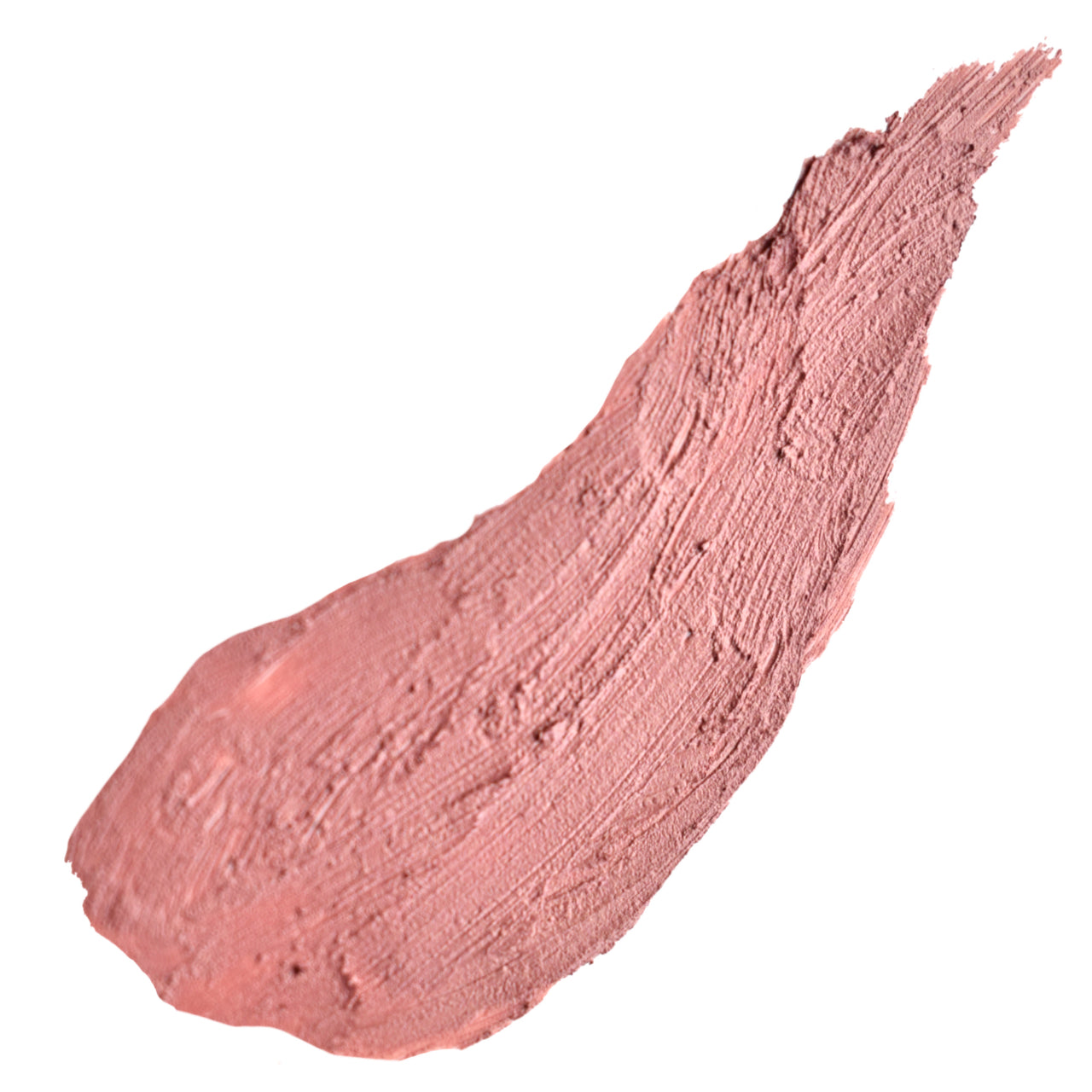 Lotus - Soft Neutral Nude Brown Pink Long Lasting Organic Lipstick swatch on white background